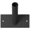 vidaXL Lipu Posti Hoidja Must 13 x 6 x 0,2 cm Teras