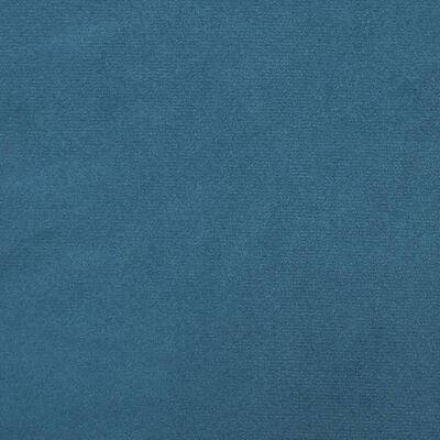 vidaXL L-kujuline diivanvoodi, sinine, 271 x 140 x 70 cm, samet