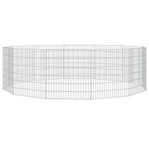 vidaXL loomade aedik 12 paneeli 54x60 cm tsingitud raud