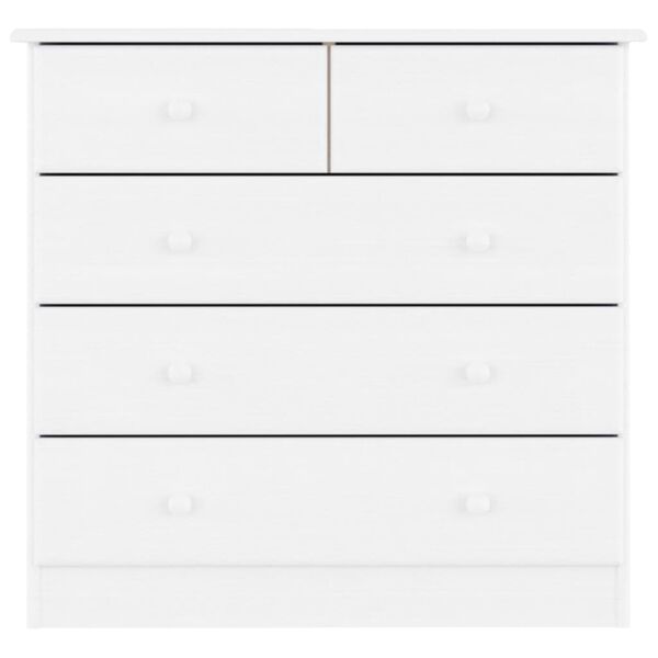 vidaXL kummut "ALTA" valge 77 x 35 x 73 cm, männipuit