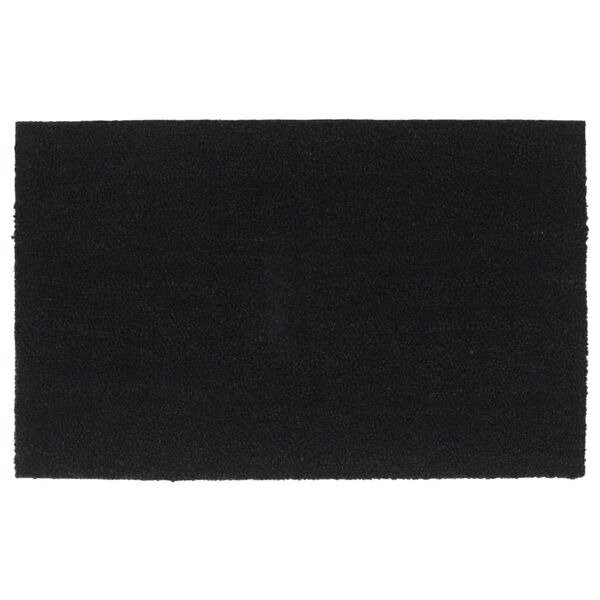 vidaXL uksematt, must, 50x80 cm, flokeeritud kookoskiud