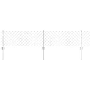 vidaXL Aedade kettingfence koos postiga 10 x 0,4 m Tsingitud teras