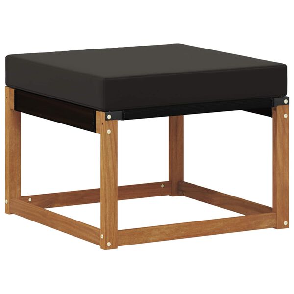 vidaXL V&auml;li jalatoed Tugev akaatsiapuit ja tekstiilne kangas