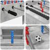 vidaXL Foosball laud BetoonHall 125 x 60,5 x 80 cm Tehispuit