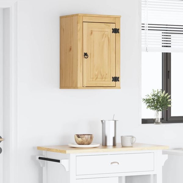 vidaXL Kapp riiuliga ladustamisega Kallis 60 x 32 x 40 cm Tahke mänd