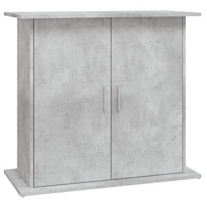 vidaXL akvaariumialus, betoon, hall, 81 x 36 x 73 cm, t&ouml;&ouml;deldud puit