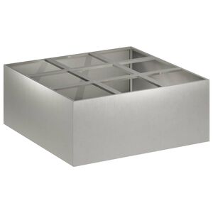 vidaXL Aia istutuspot H&otilde;bedane 100 x 100 x 50 cm Roostevaba teras