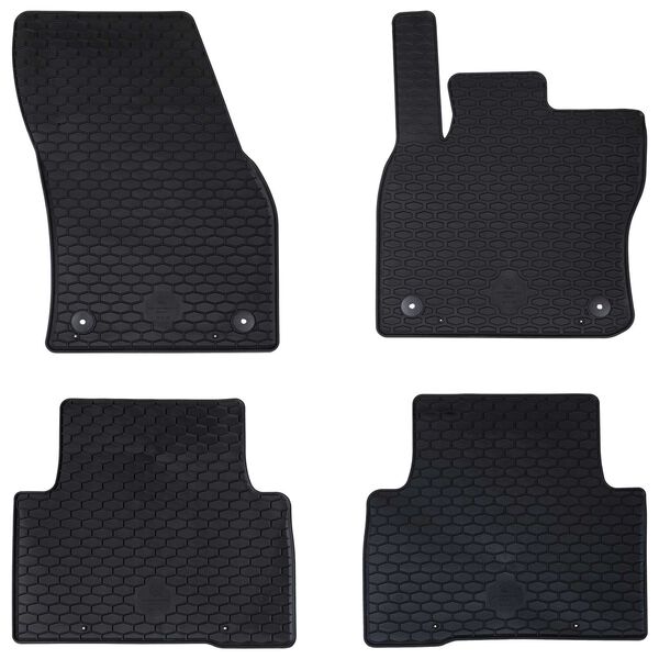 vidaXL Auto matt 4 pcs Must VW TIGUAN , TOURAN jaoks TPE