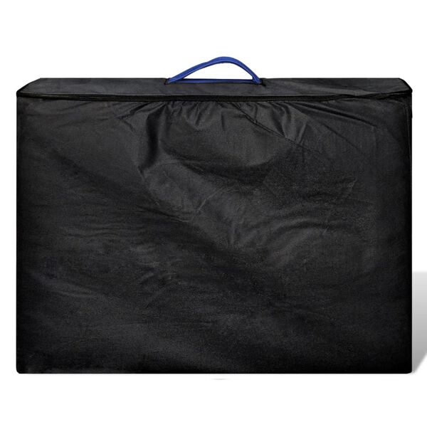 vidaXL sinine kokkupandav massaažilaud 2 tsooni, alumiiniumraamiga