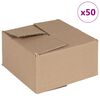 vidaXL Kokkuklapitav kast 50 pcs Neutraalne 15 x 15 x 8 cm Papp