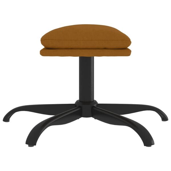 vidaXL jalapink, pruun, 60x60x36 cm, samet