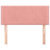 vidaXL voodipeats, roosa, 80x5x78/88 cm, samet