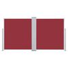 vidaXL lahtitõmmatav külgsein, punane, 100 x 600 cm