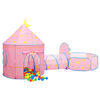 vidaXL laste mängutelk, roosa, 301 x 120 x 128 cm