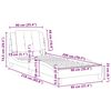 vidaXL voodiraam ilma madratsita Zadar, pruun, 90x200 cm, kunstnahk