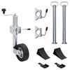 vidaXL haagise tugiratas 60 mm 2 tugitoru ja 3 klambriga