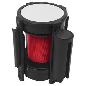 vidaXL lahtitõmmatav lindiga eralduspiire, 200 cm, punane