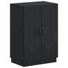 vidaXL Kinga kapp HOORN 59,5 x 39,5 x 87 cm Tehispuit Must