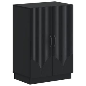 vidaXL Kinga kapp HOORN 59,5 x 39,5 x 87 cm Tehispuit Must
