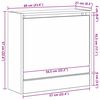 vidaXL Jalanõude kapp uksega käsitöötamm 60 x 21 x 57 cm Tehispuit