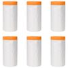 vidaXL Tolmuplaat kleeplindiga 6 pcs L&auml;bipaistev 110 x 3300 cm HDPE