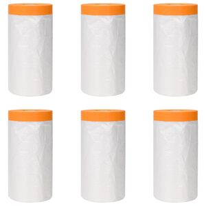 vidaXL Tolmuplaat kleeplindiga 6 pcs L&auml;bipaistev 110 x 3300 cm HDPE