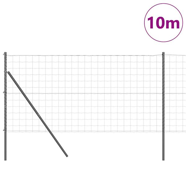 vidaXL Aed koos postiga Hall 1,4 x 10 m Terased ja PVC