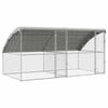 vidaXL Kanakpuur 2 tk H&otilde;bedane 400 x 200 x 200 cm Tsingitud teras
