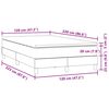 vidaXL Box Vedruvoodi madratsiga Tumehall 120x220 cm samet