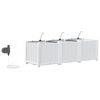 vidaXL Aia istutuspot 3 pcs Valge Plastmass