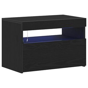 vidaXL &Ouml;&ouml;lambi kapp Must tamm 60 x 35 x 40 cm Tehispuit