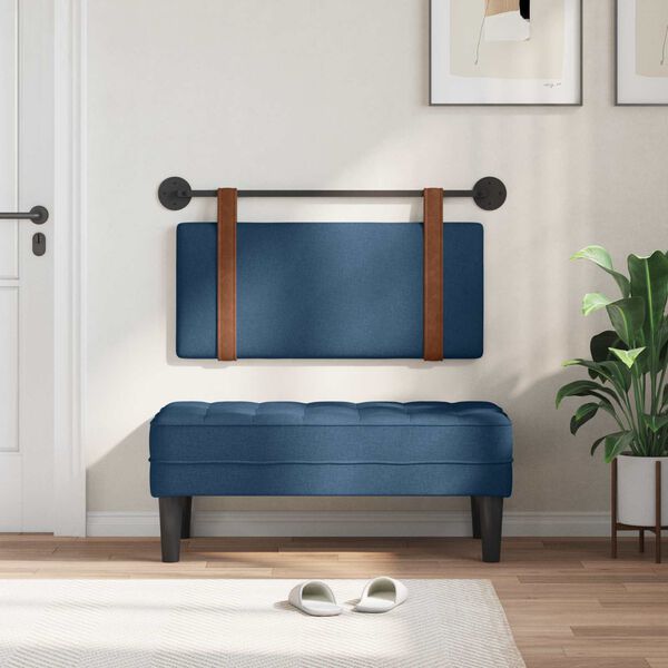 vidaXL Rippuv Peatoe &Uuml;ksv&auml;rviline Sinine 90 x 55 x 5 cm Antiik PU