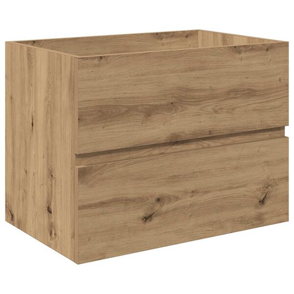 vidaXL valamukapp sisseehitatud kraanikausi ja segistiga kunsttamm