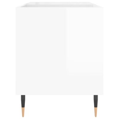 vidaXL plaadikapp, kõrgläikega valge, 85 x 38 x 48 cm, tehispuit