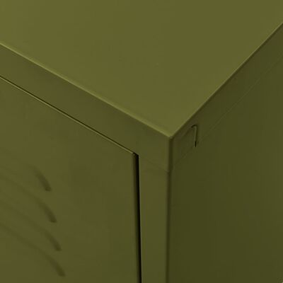 vidaXL telerikapp, oliivroheline, 105 x 35 x 50 cm, teras