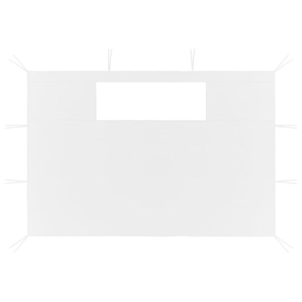 vidaXL lehtla külgseinad akendega 2 tk valge