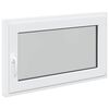 vidaXL Keldriakendus RISOR 100 x 70 cm PVC ja klaas Valge
