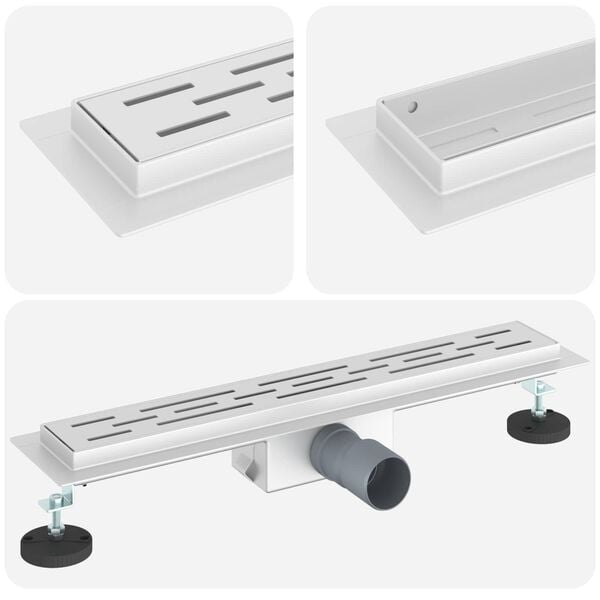 vidaXL Du&scaron;i &auml;ravool joondumisega H&otilde;bedane 50 cm Roostevaba teras 304