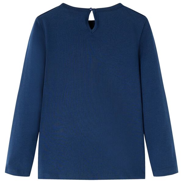 Pikkade varrukatega lastesärk, triibuline, tumesinine, 92