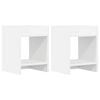 vidaXL Taimede alus 2 pcs Valge 30 x 30 x 40 cm T&ouml;&ouml;deldud puit