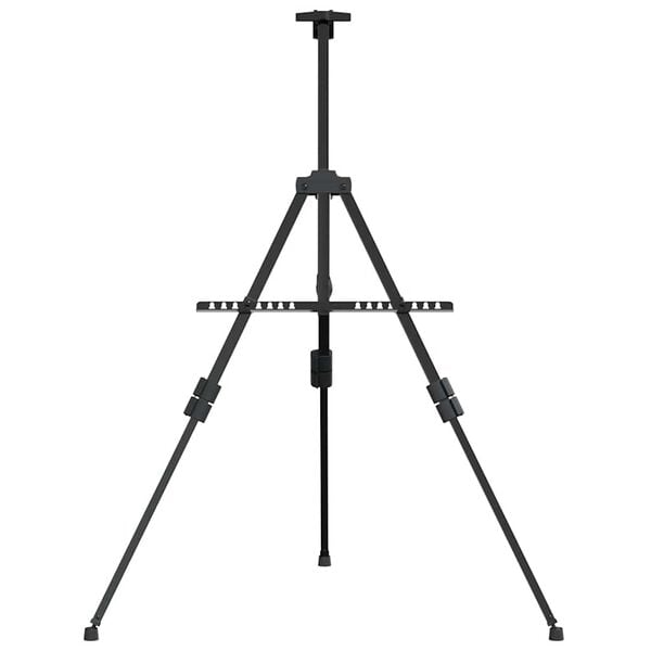 vidaXL reguleeritav molbert, must, metall