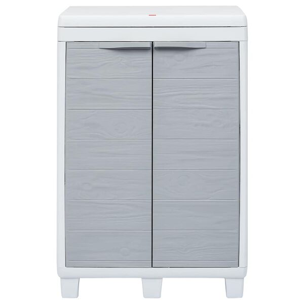 vidaXL aia prügikast 3 kotiga helehall 65 x 38 x 102 cm