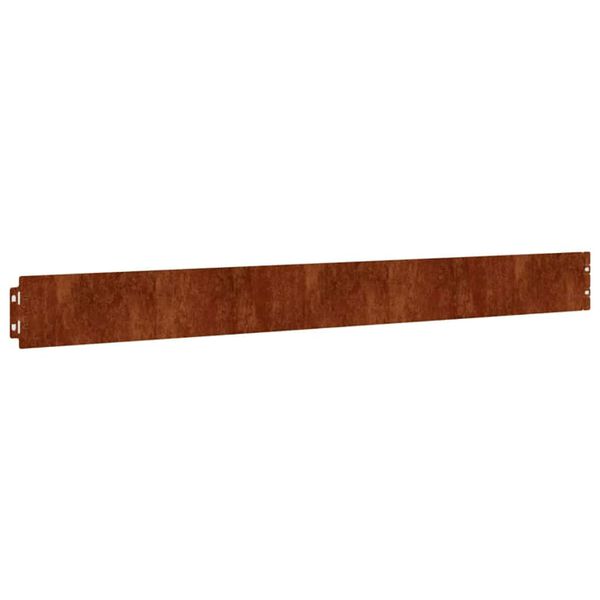 vidaXL murupiirded 10 tk, 10x103 cm, painduv Corten teras