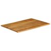 vidaXL lauaplaat, 90 x 80 x 2,5 cm, naturaalsete servadega, mangopuit