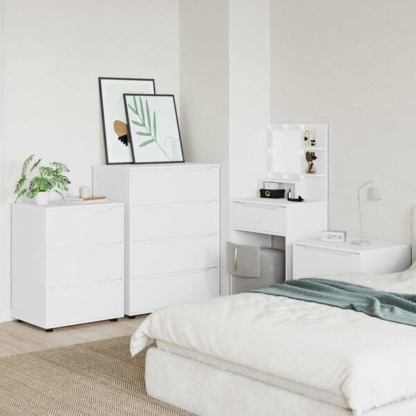 vidaXL Ladustamiskapid 2 pcs Valge 80 x 48 x 105 cm Tehispuit