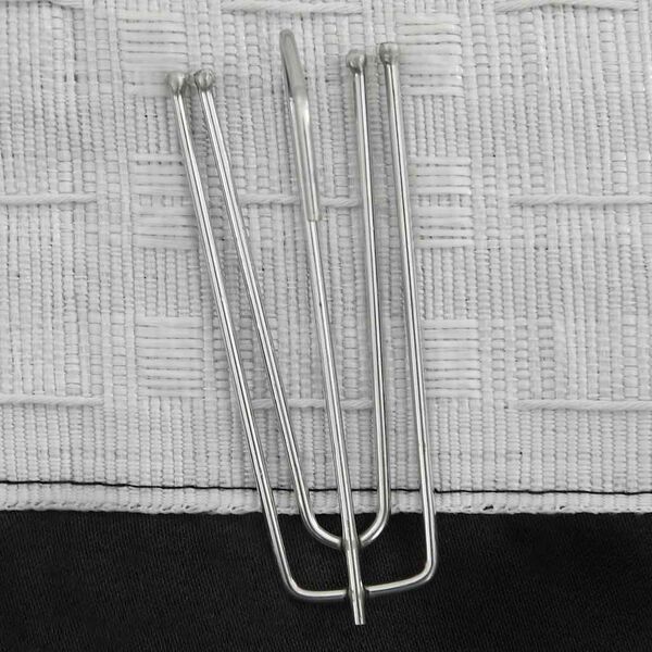 vidaXL pimendavad kardinad konksudega, 2 tk must 140 x 175 cm