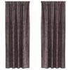 vidaXL Satiinist kardinad 2 tk Pruun 260 x 140 cm Samet