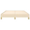 vidaXL voodiraam ilma madratsita, kreemjas, 160x200 cm, kangas