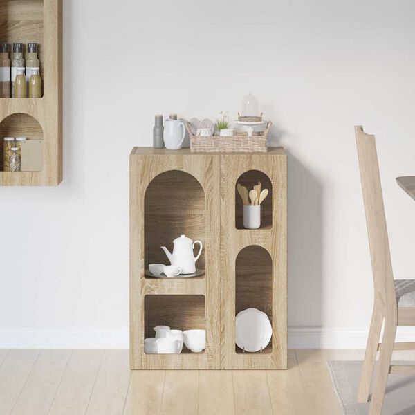 vidaXL K&otilde;ide Sonoma tamm 59 x 35 x 80.5 cm Tehispuit