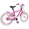 vidaXL Laste Bike 18 Tolli 5-7 aastastele Roosa